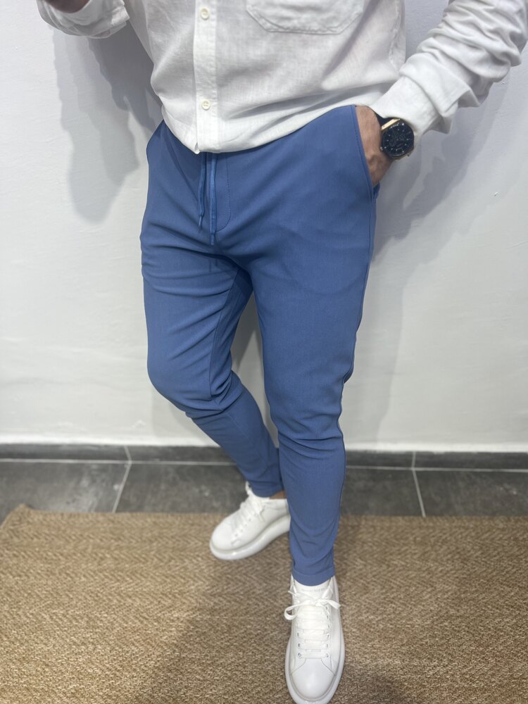 Örme kumaş indigo örme kumaş jogger