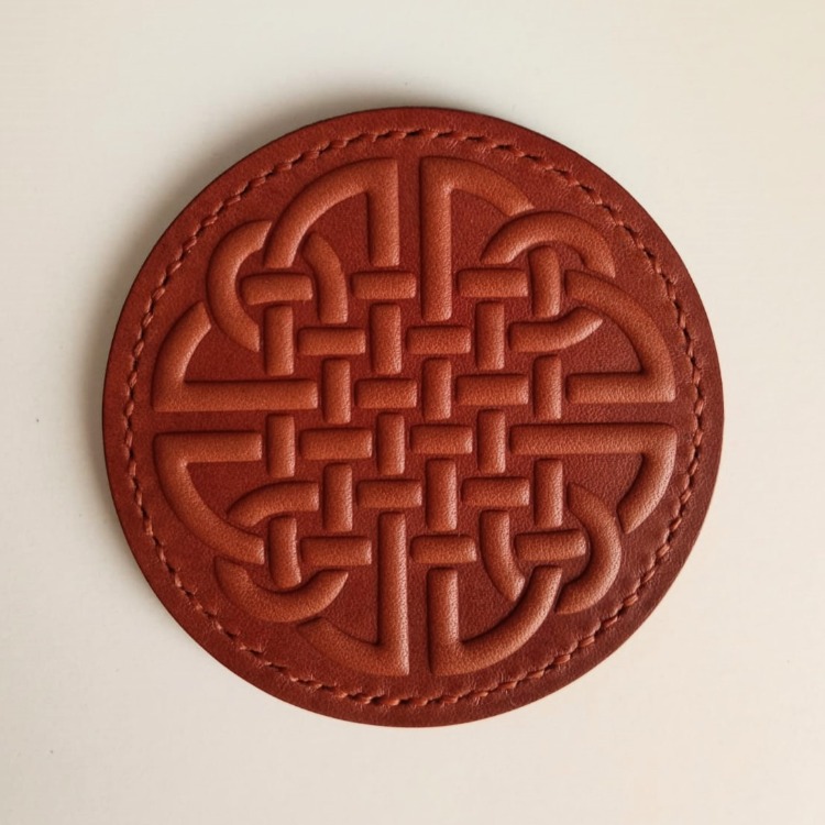 Celtic Deri Bardak Altlığı