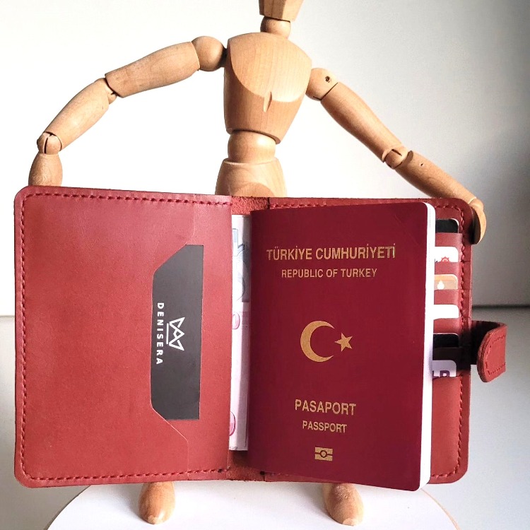 Viaggi Cüzdan Deri Pasaportluk