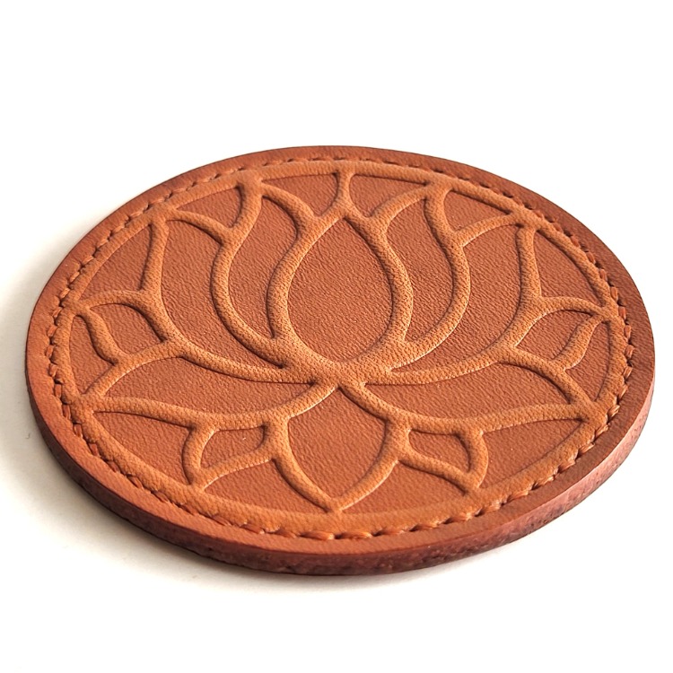 Lotus Deri Bardak Altlığı
