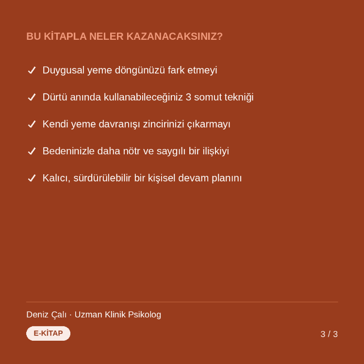 Yeme ile İlişkimiz — Duygusal Yeme, Beden Algısı ve Sürdürülebilirlik Çalışma Kitabı