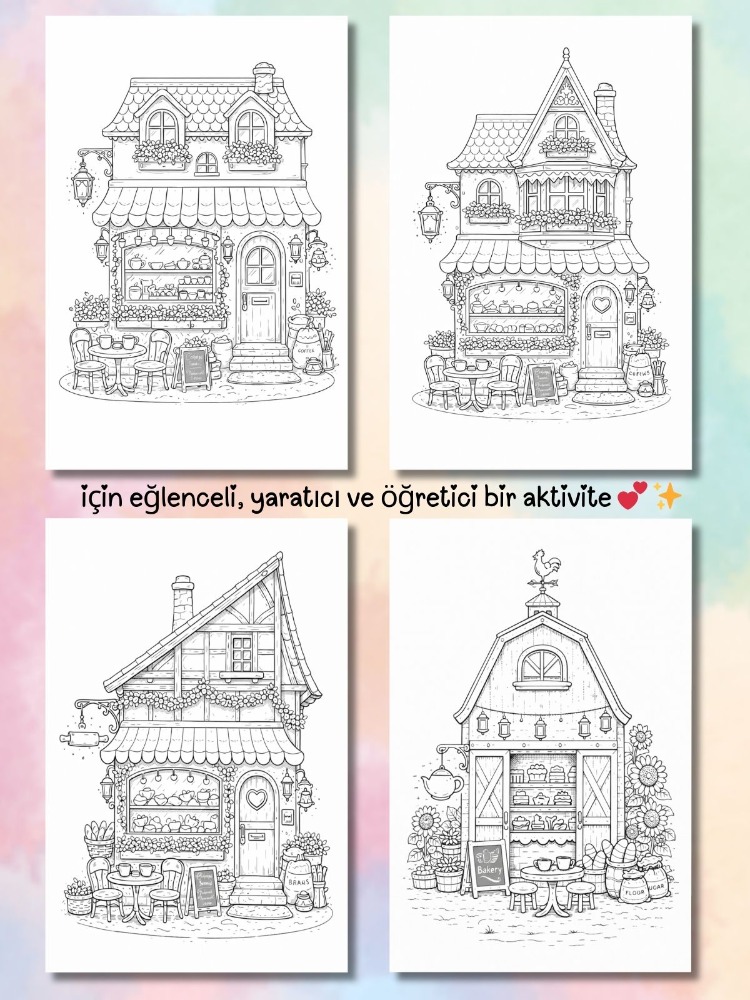 Cozy Storefronts Boyama Kitabı (A411)