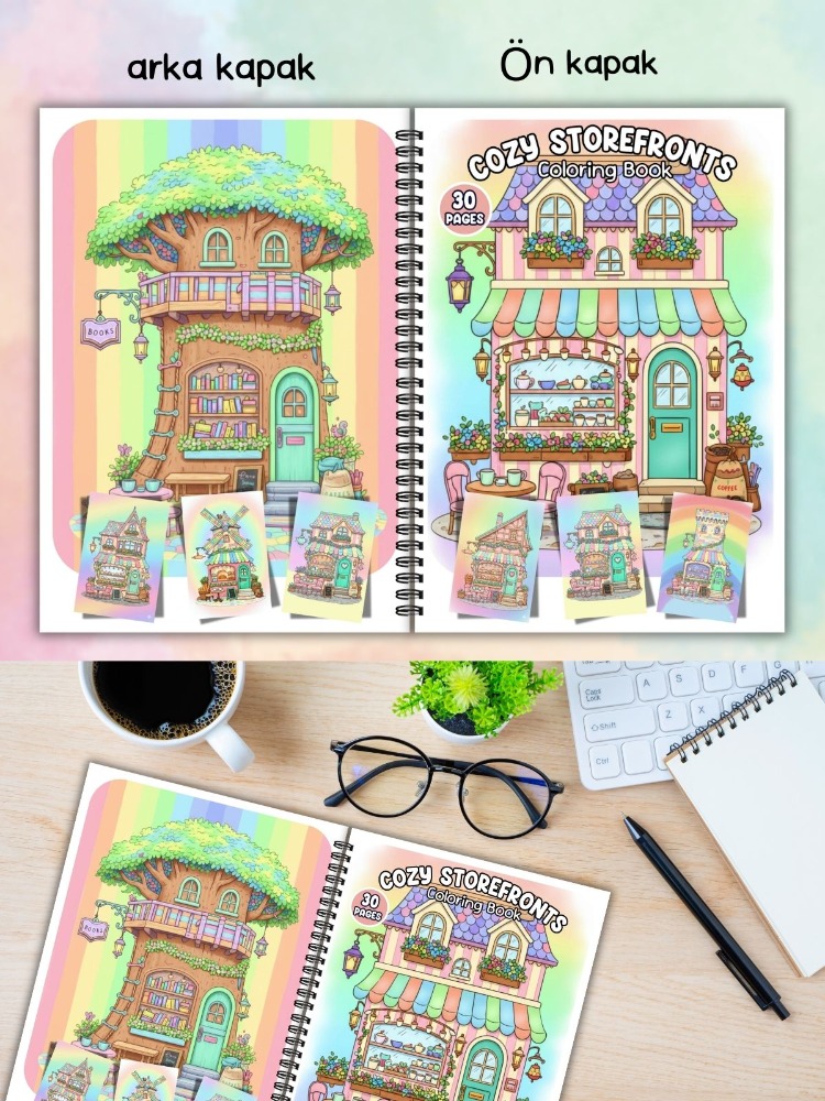 Cozy Storefronts Boyama Kitabı (A411)
