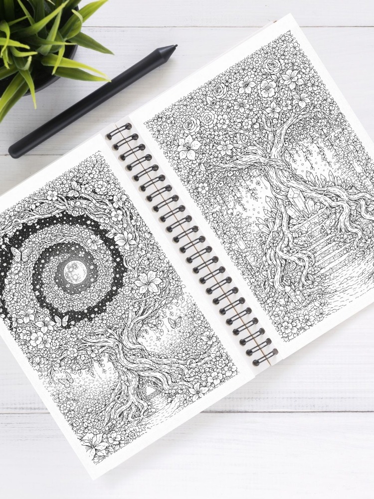 Blooming Tree of Life Boyama Kitabı (A409)