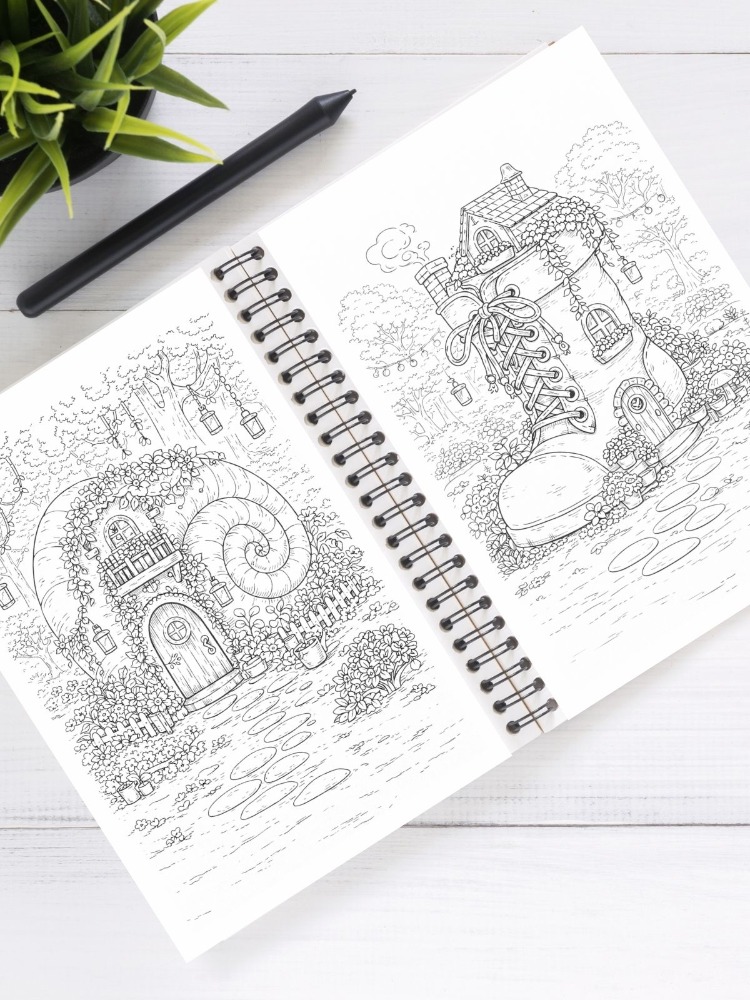 Fairy House BOYAMA KİTABI (A410)