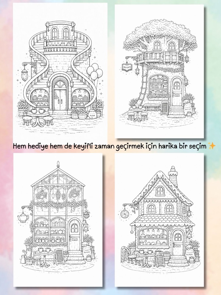 Cozy Storefronts Boyama Kitabı (A411)
