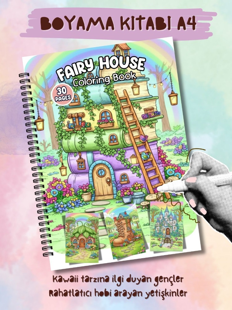 Fairy House BOYAMA KİTABI (A410)