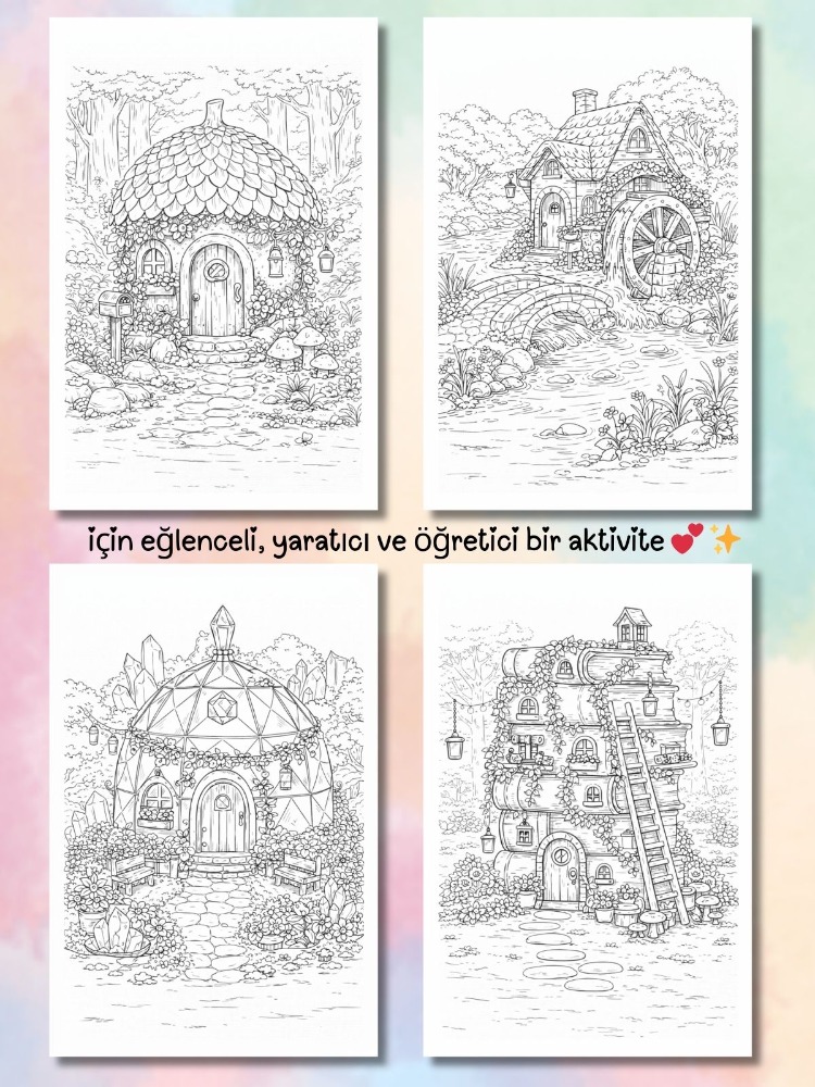 Fairy House BOYAMA KİTABI (A410)