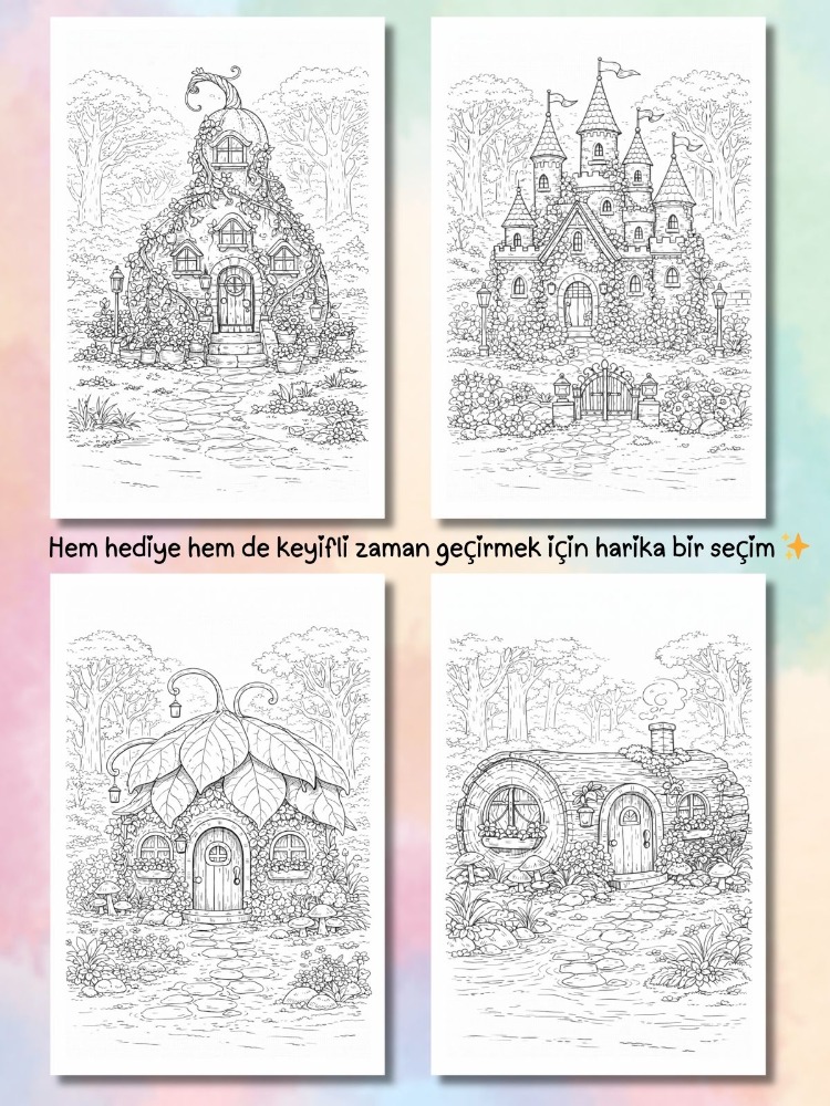 Fairy House BOYAMA KİTABI (A410)