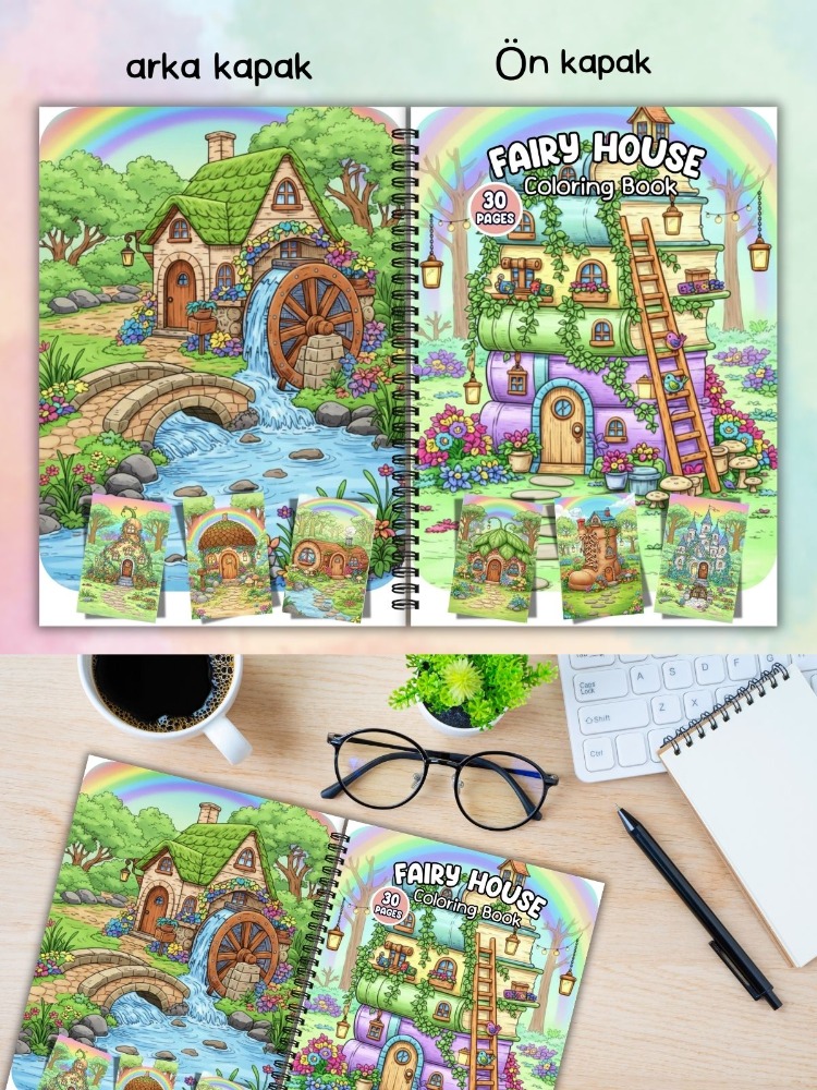 Fairy House BOYAMA KİTABI (A410)