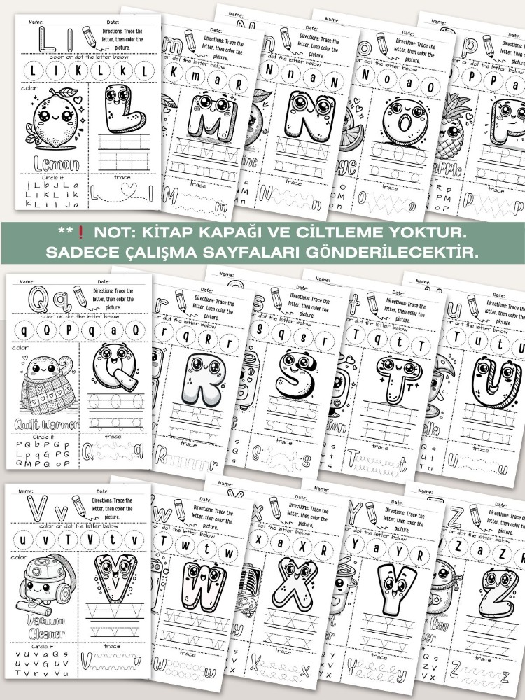 Ev Aletleri ile Alfabe Öğrenme Çalışmaları (OK12)