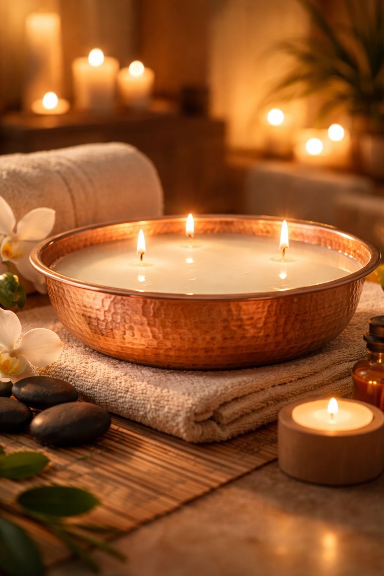 Hamam tasında tatlı portakal kokusu