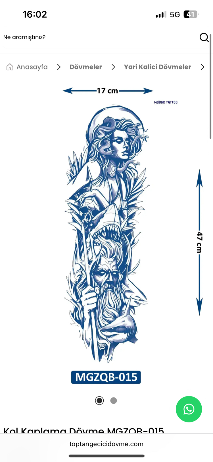 sonradan kararan Medusa ve zeus geçici dövme