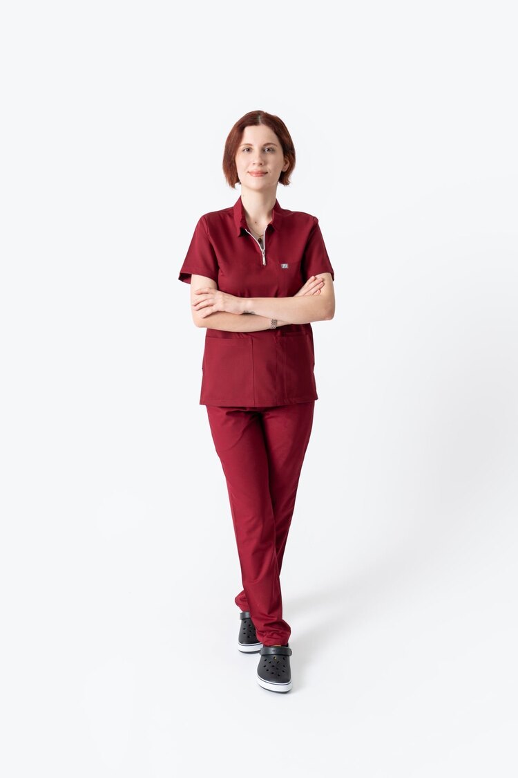 960 fermuarlı yaka BORDO takım