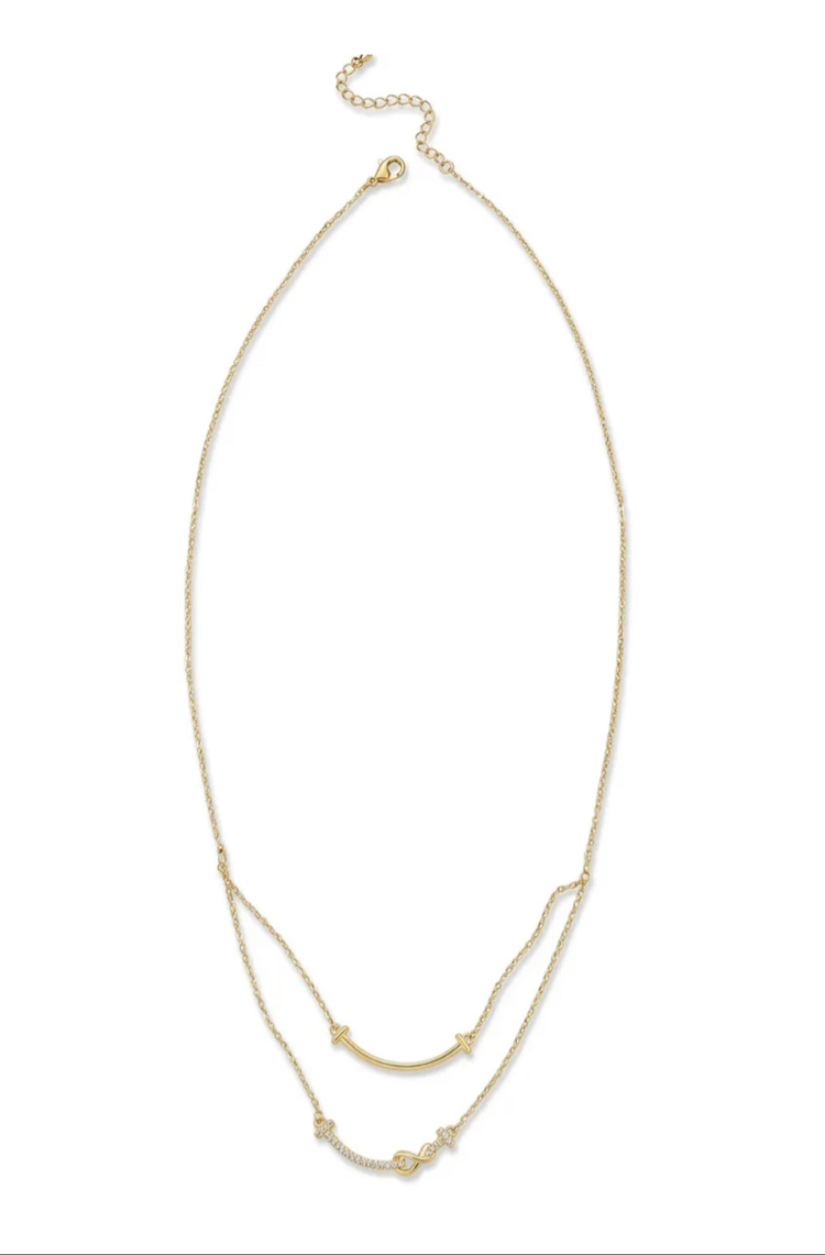 Minimal ışıltılı kolye