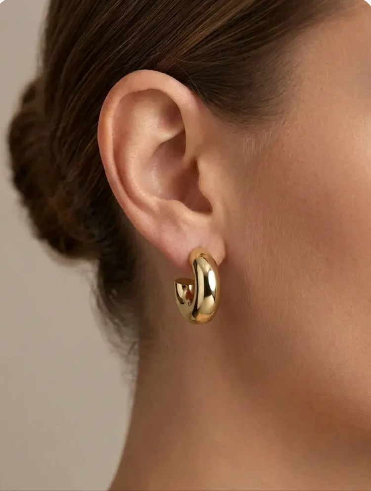 Gold halka küpe