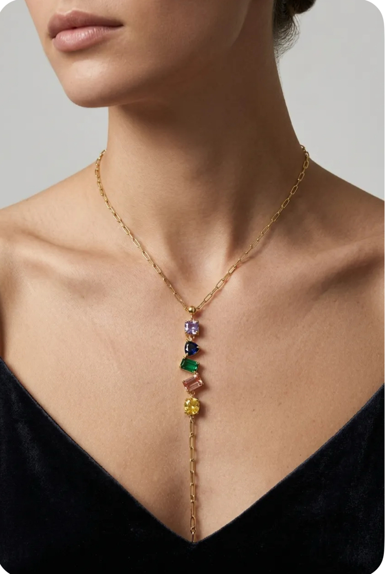 Rainbow Gold Necklace