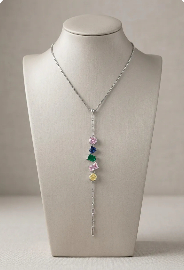 Rainbow Silver Necklace