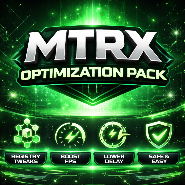 MTRX Optimization Pack – FPS Artırma & Delay Düşürme Aracı (Windows 10/11)