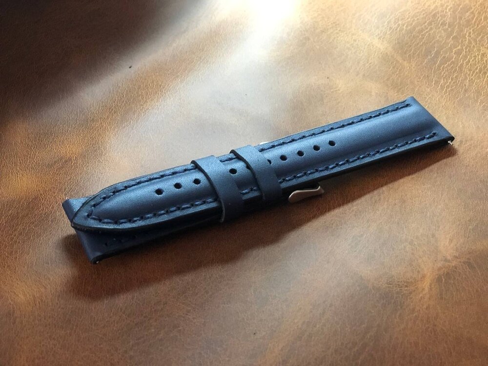 Lacivert Klasik Dolgulu Saat Kordonu (KY0002)