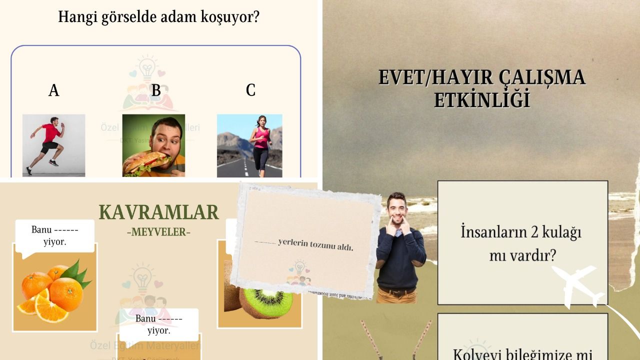 AFAZİ TERAPİ SETİ ETKİNLİĞİ