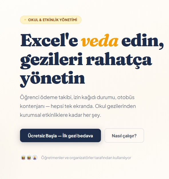 KatılımTakip – Gezi & Etkinlik Ödeme Takip Sistemi