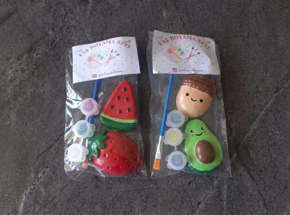 Meyveler Boyama Seti (1 set)