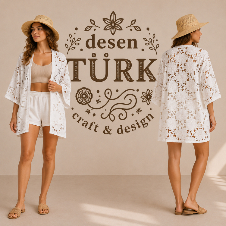 White Flower Kaftan