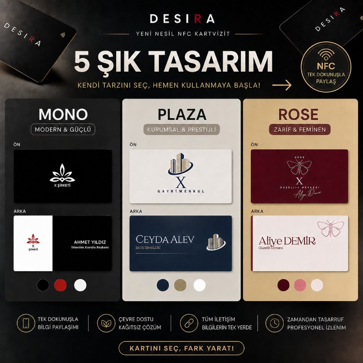 Temel Paket Dijital Kartvizit | Kişiye Özel Mobil Kartvizit Sayfası