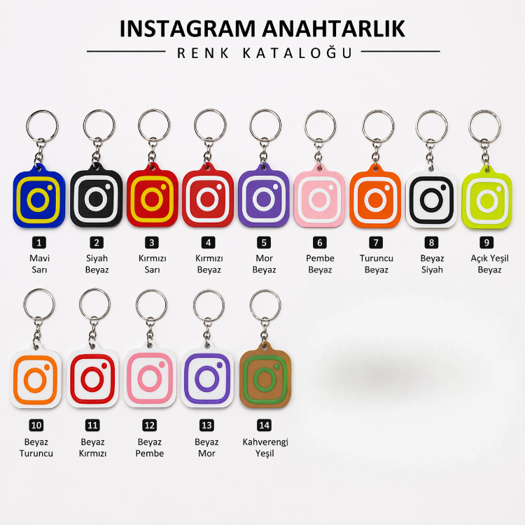 NFC Instagram Anahtarlık | Tek Dokunuşla Profil Paylaşımı