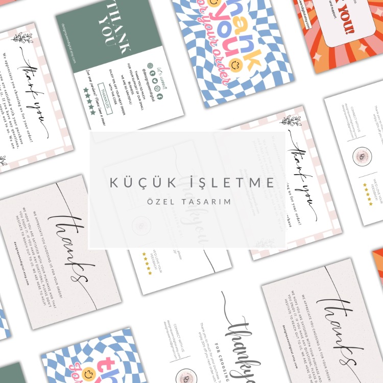 Küçük İşletmeler İçin Teşekkür Kartları