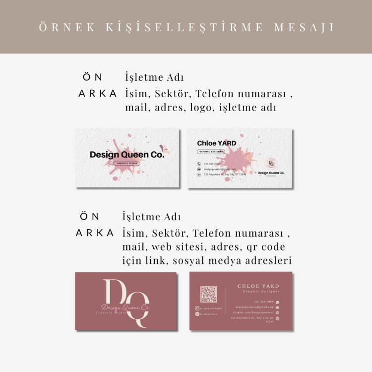 Özel Tasarım Kartvizit