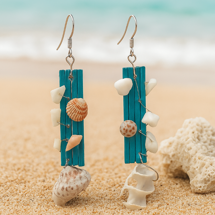 Handmade Seashell Earrings