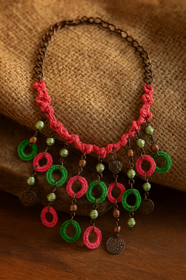 Authentic Handmade Crochet Necklace