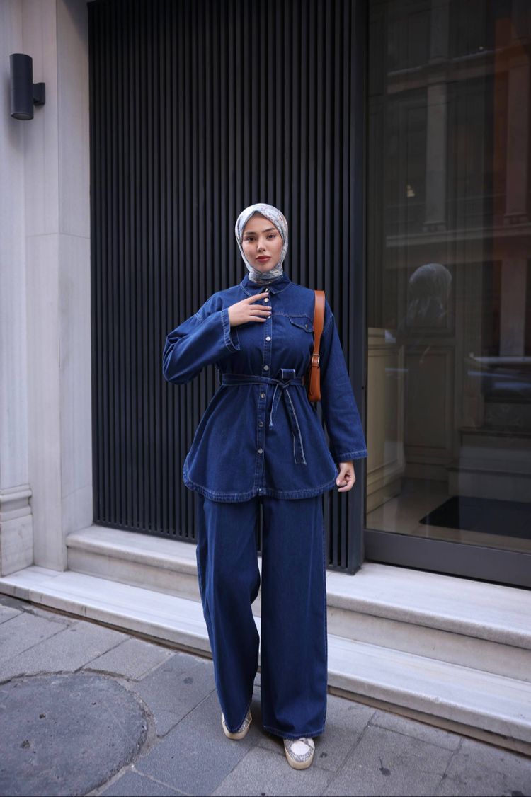 Denim takım