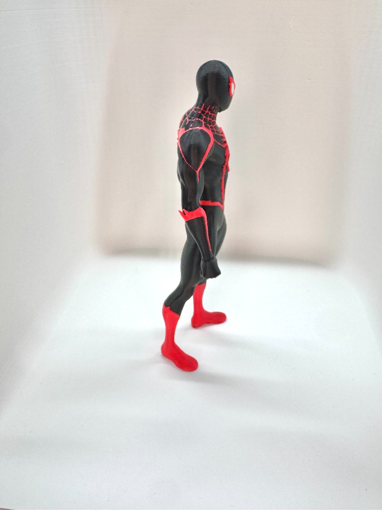 Özel Üretim Miles Morales Spider-Man 3D Baskı Koleksiyon Figürü (18 cm)