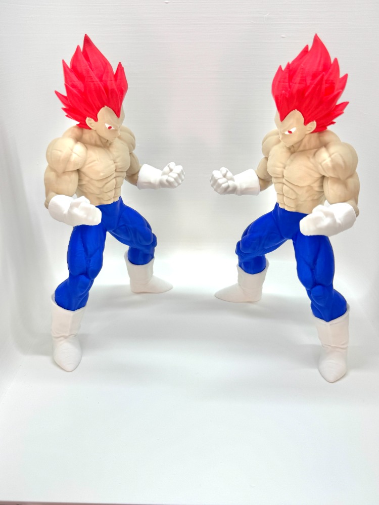 Özel Üretim Vegeta - Super Saiyan God (Dragon Ball) 3D Baskı Koleksiyon Figürü (18 cm)