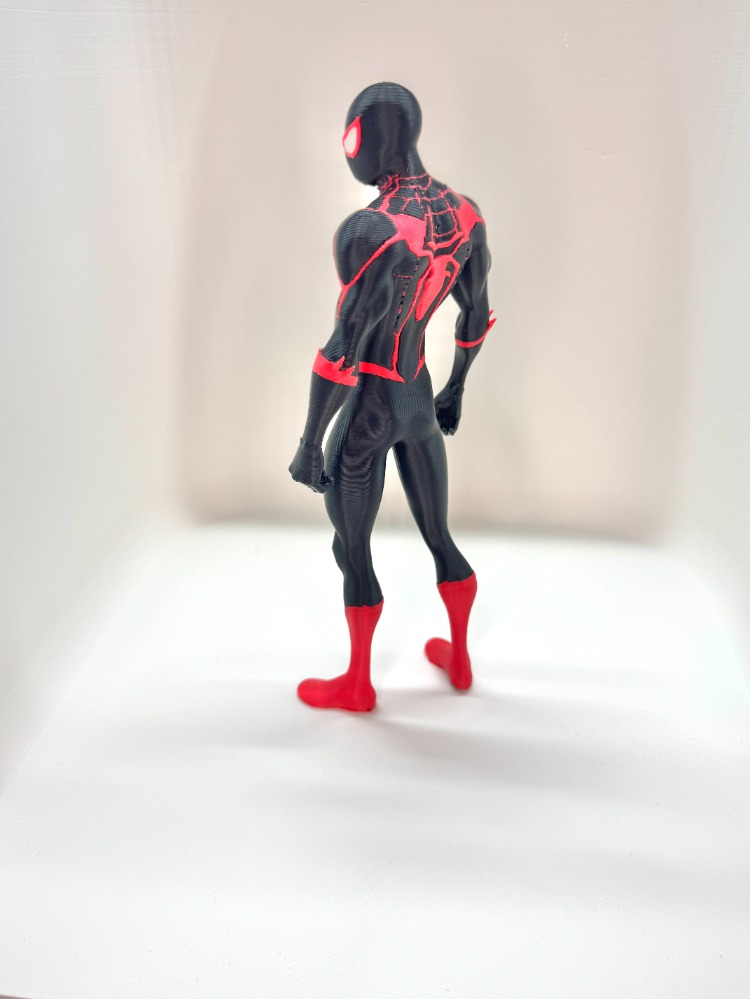 Özel Üretim Miles Morales Spider-Man 3D Baskı Koleksiyon Figürü (18 cm)