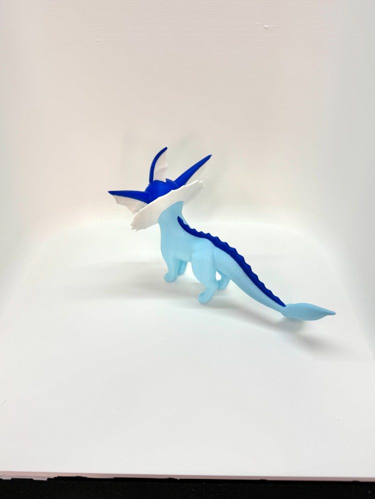 Özel Üretim Vaporeon (Pokémon) 3D Baskı Koleksiyon Figürü (10 cm)