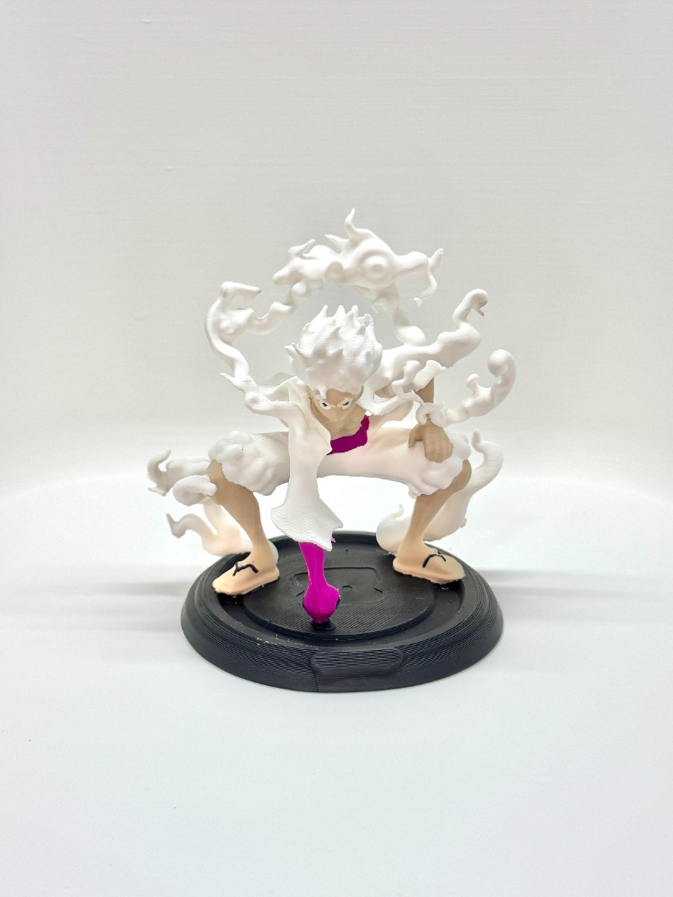 Özel Üretim Monkey D. Luffy - Gear 5 (One Piece) 3D Baskı Koleksiyon Figürü (10 cm)