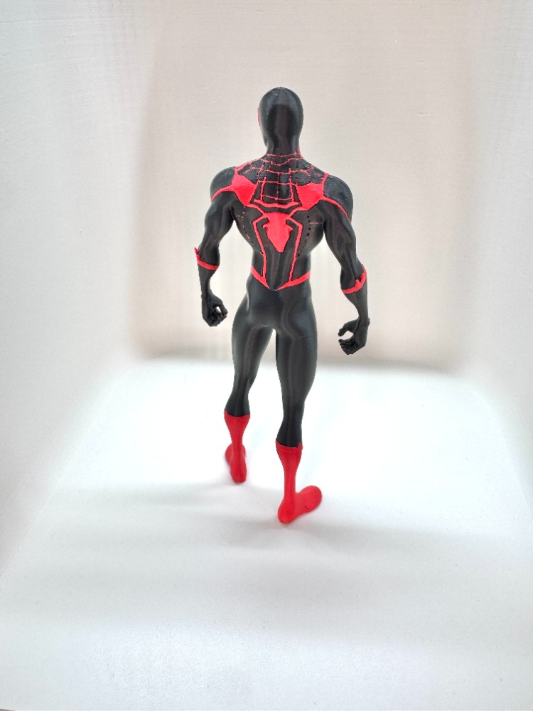 Özel Üretim Miles Morales Spider-Man 3D Baskı Koleksiyon Figürü (18 cm)