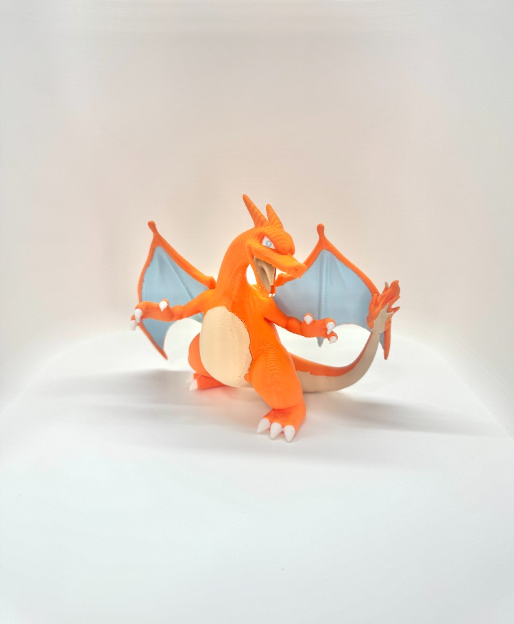 Özel Üretim Charizard (Pokémon) 3D Baskı Koleksiyon Figürü (10 cm)
