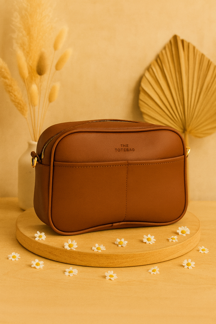 Minimalist Deri Crossbody Çanta