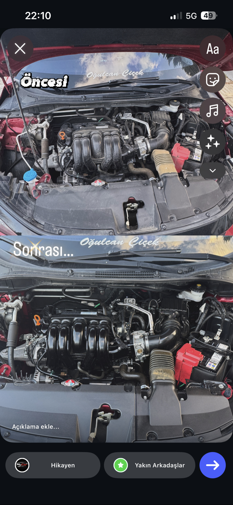 SUSUZ MOTOR TEMIZLEME