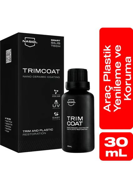 Nasiol Trimcoat Araç Plastik Yenileyici,Onarıcı ve Koruyucu Nano Seramik Kaplama-2 Yıl 
