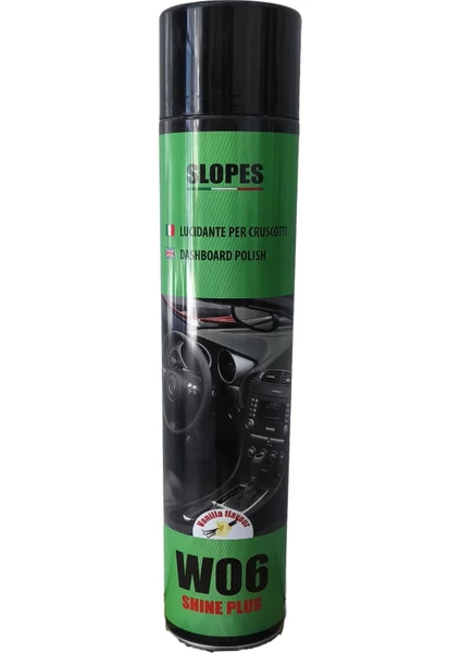Slopes W06 Shine Plus Torpido Parlatıcı Sprey Vanilya Kokulu 750ML.