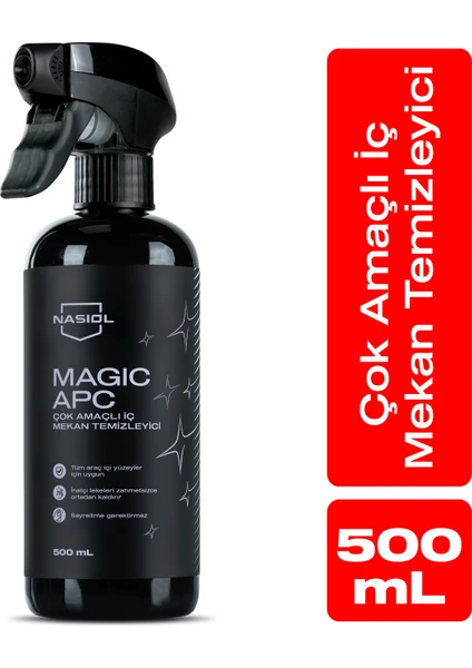 Nasiol Magic Apc Araç içi Çok Amaçlı Sprey Temizleyici-500ml-Koltuk,Döşeme