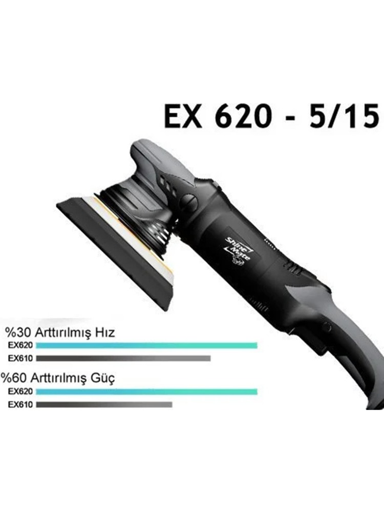 Shine Mate EX620 5/15 Orbital Deluxe Polisaj Makinesi 125 mm