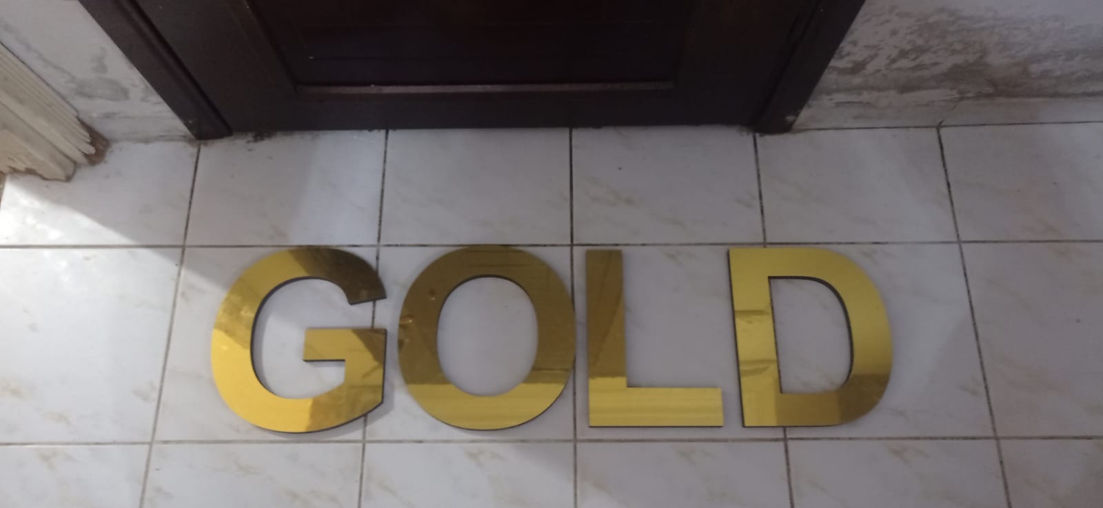 Gold Kabartma Tabela Harfi
