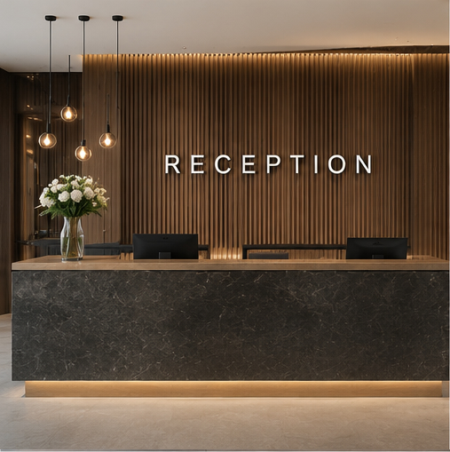 RECEPTION IŞIKLI HARF